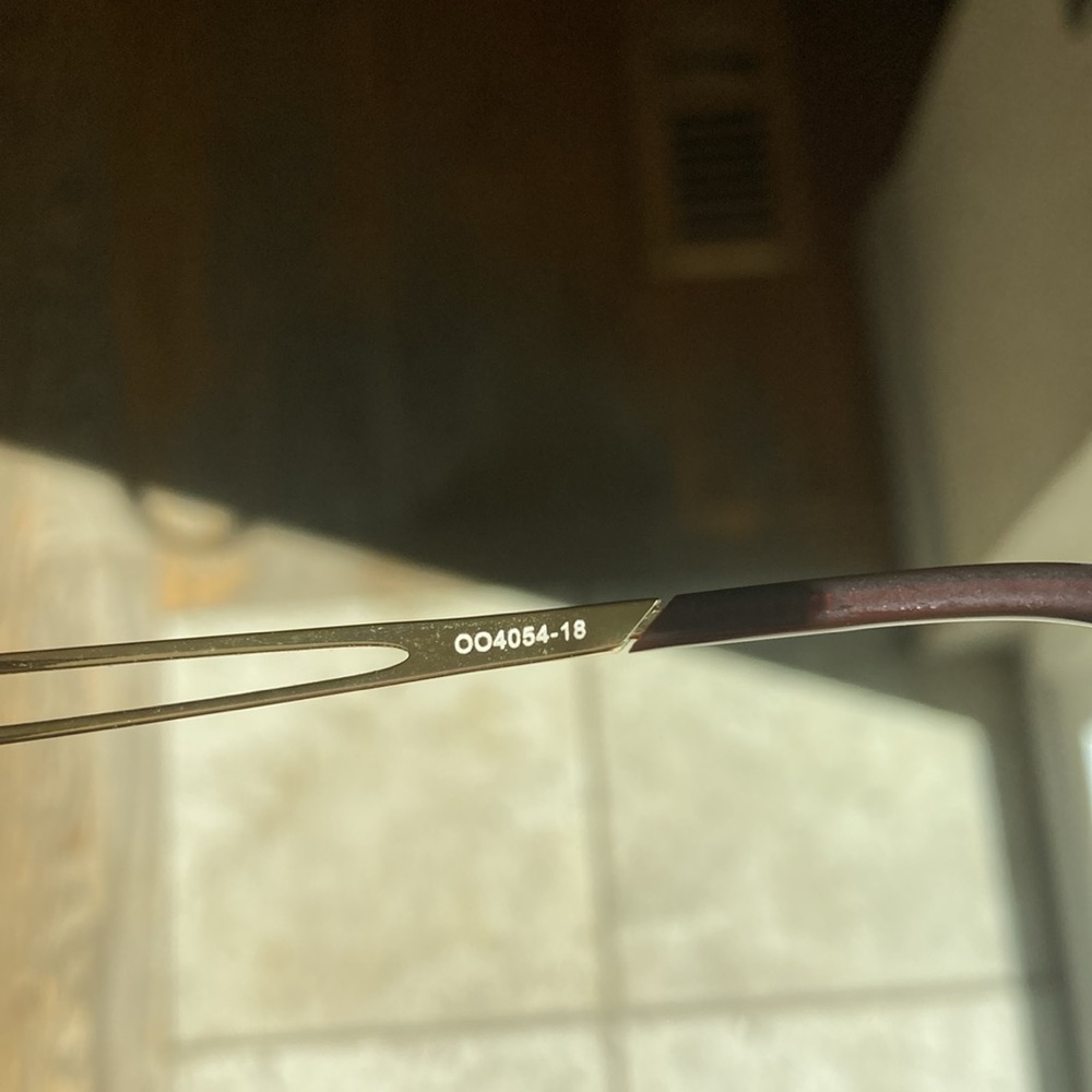 Oakley Gold Aviator Sunglasses caveat model unisex non polar 24k lens - Picture 8 of 10